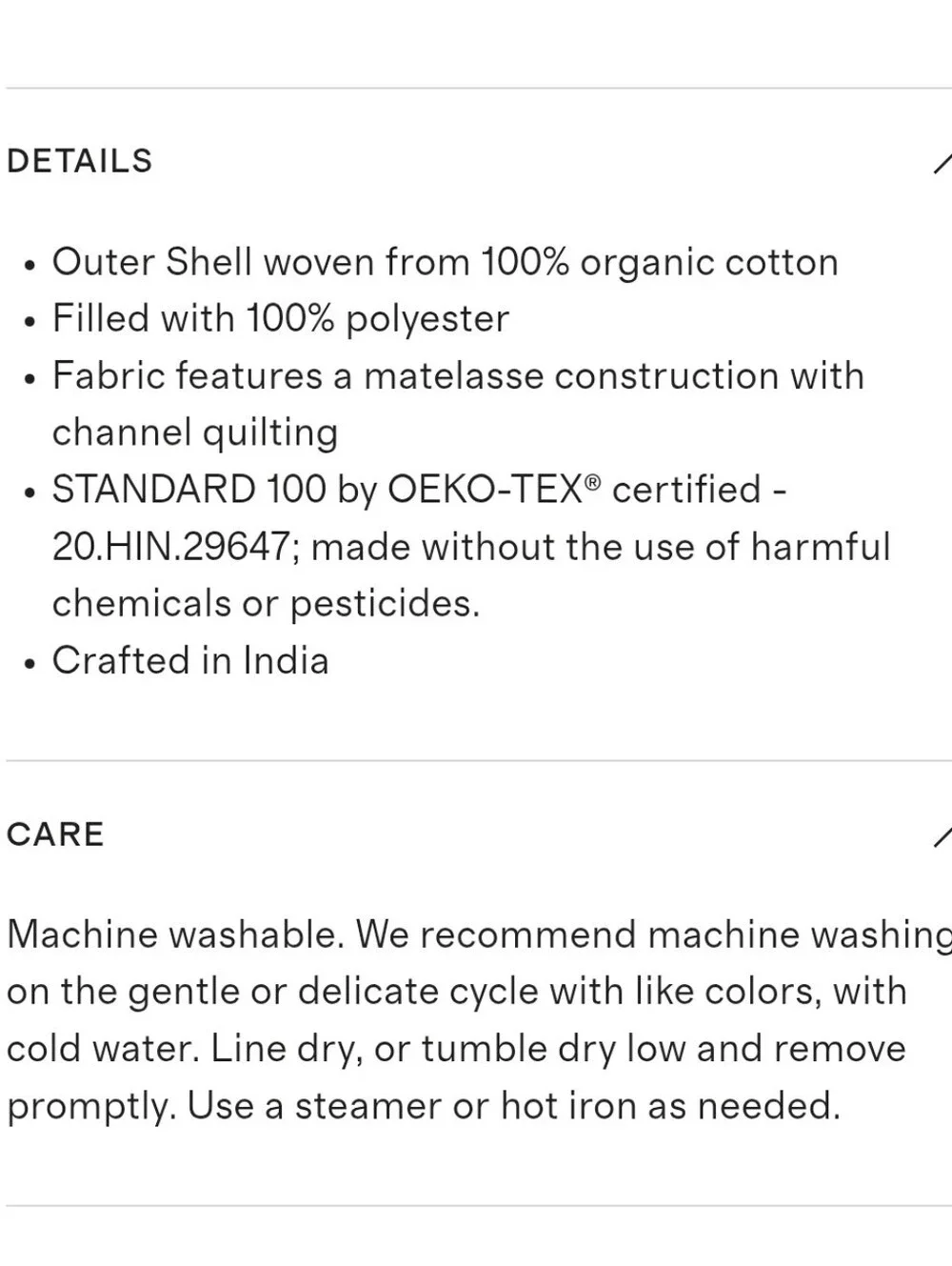 Quince nwot organic